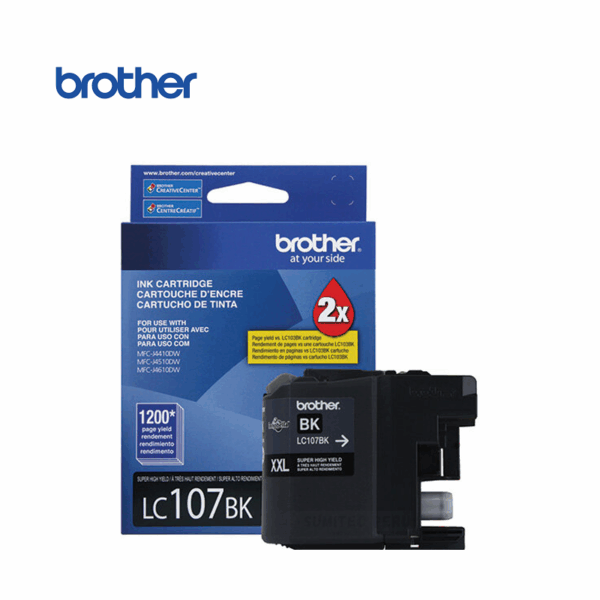 TINTA BROTHER LC-107BK NEGRO 1.200 PAGINAS