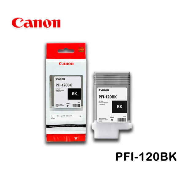 Tinta Canon PFI-120BK Negro  ImagePrograf  TM-200 / TM-205 / TM-300 / TM-305