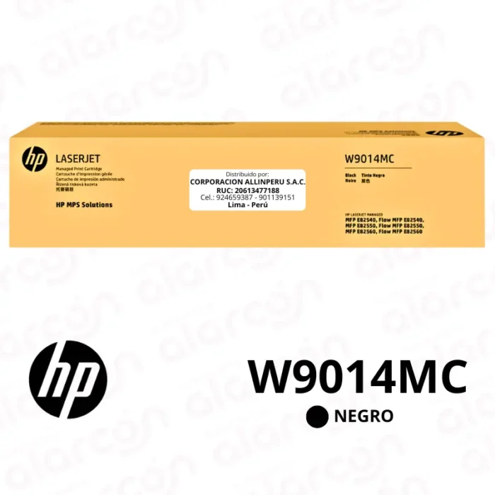 Toner HP W9014MC Negro Cartucho Original | 69,000 Páginas