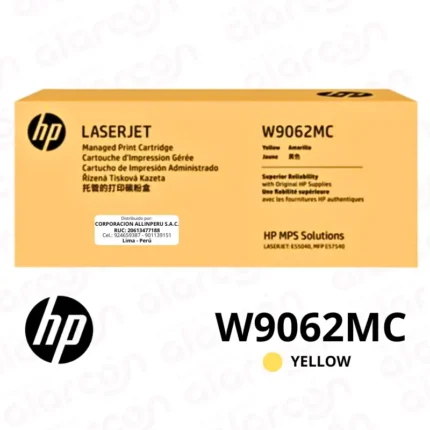 Toner HP W9062MC Amarillo Original | 12.500 Páginas | E55040dw