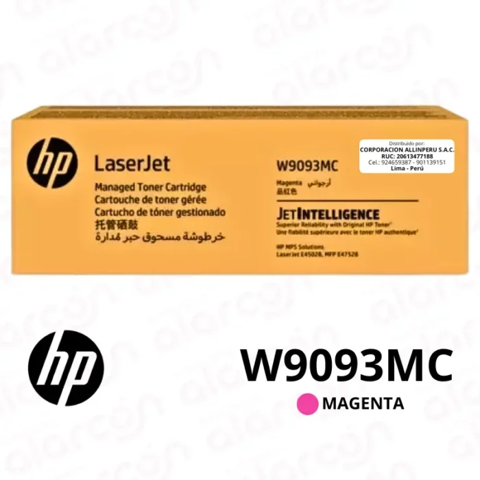 Toner HP W9093MC Magenta | 28K Págs | LaserJet E45028