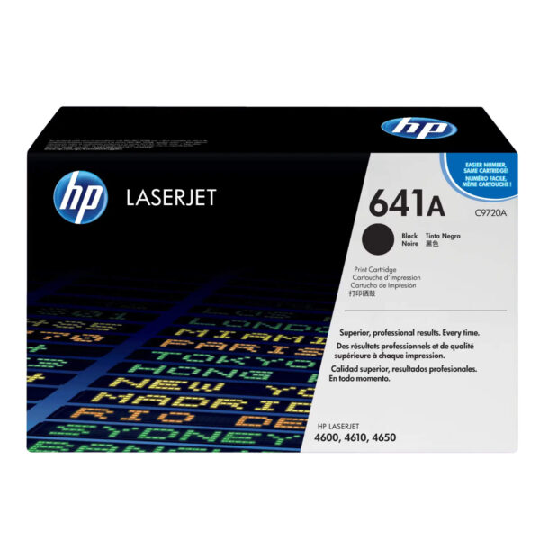 TONER HP C9720A 641A L.J. 4600 NEGRO 9.000 PAGINAS