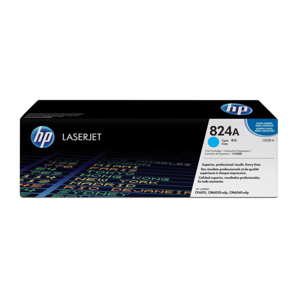 TONER HP CB381A 824A L.J CP6015N CYAN 21.000 PAGINAS