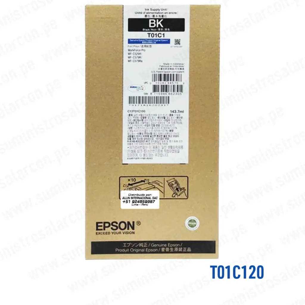 BOLSA DE Tinta Epson T01C120 Negro