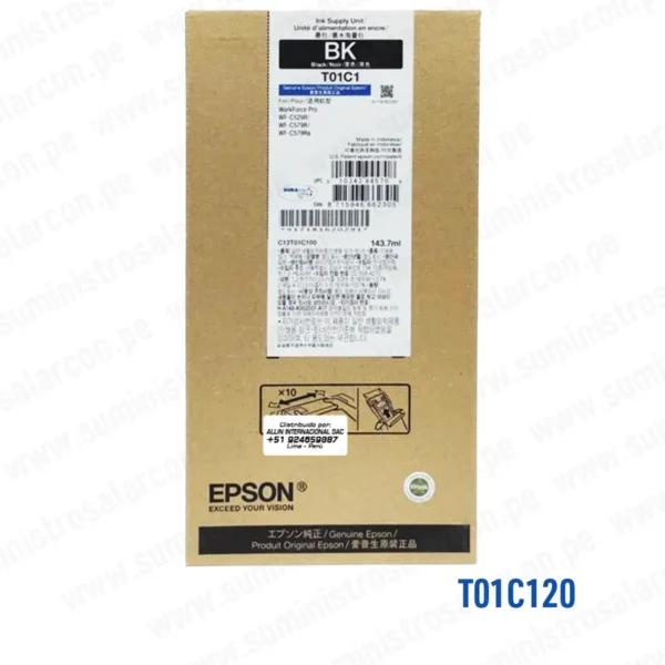 BOLSA DE Tinta Epson T01C120 Negro
