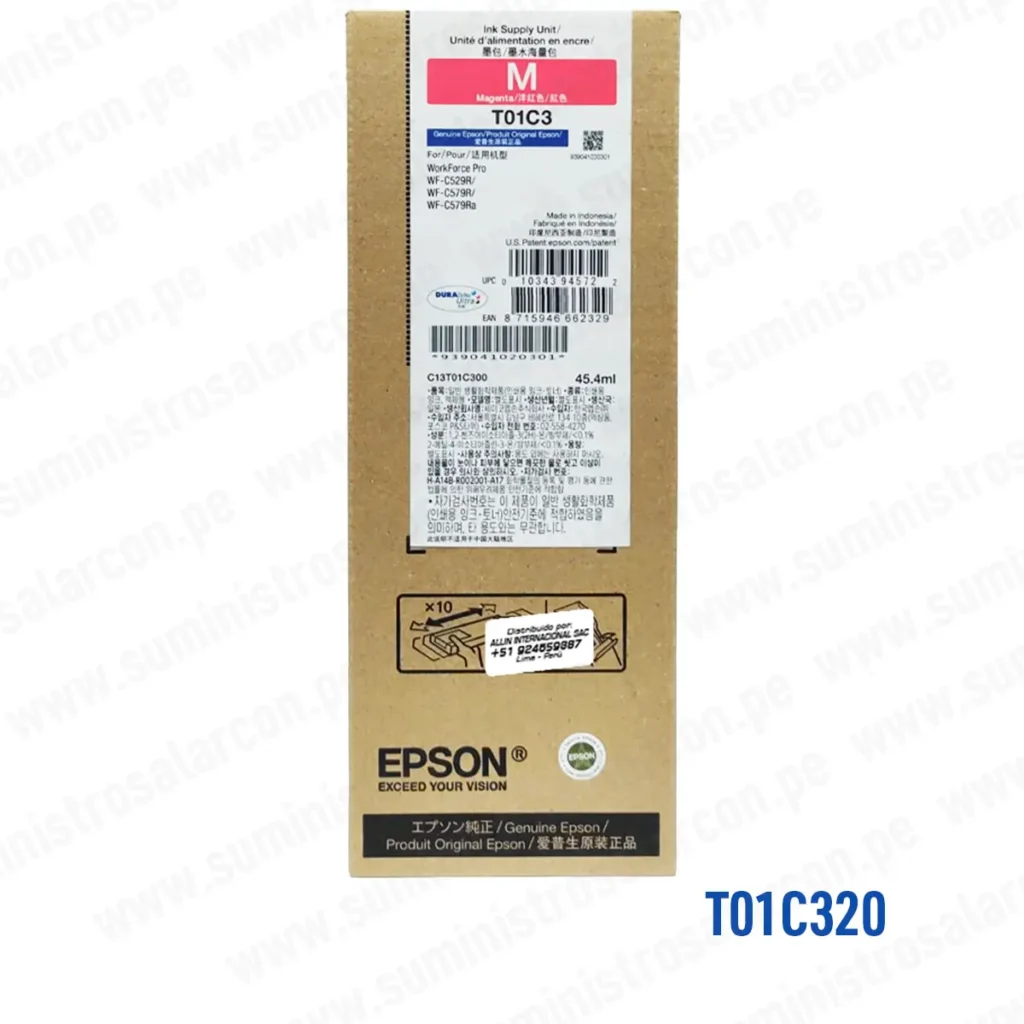 BOLSA DE Tinta Epson T01C320 Magenta