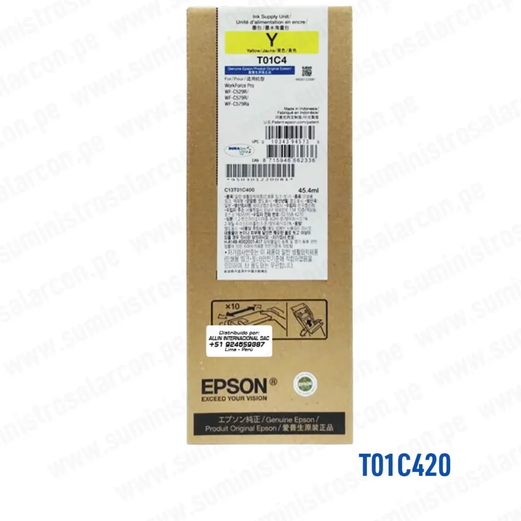 BOLSA DE Tinta Epson T01C420 Yellow