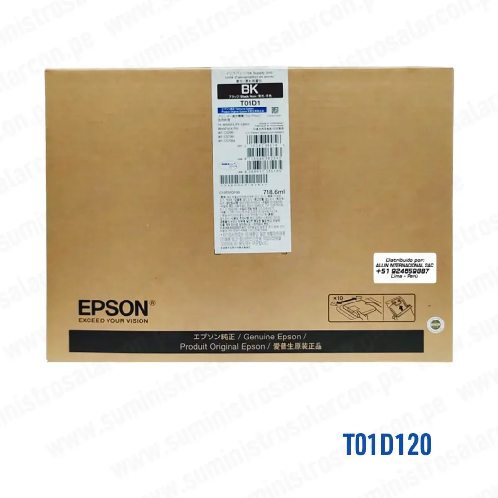 Bolsa de Tinta Epson T01D120 Negro wf-c529
