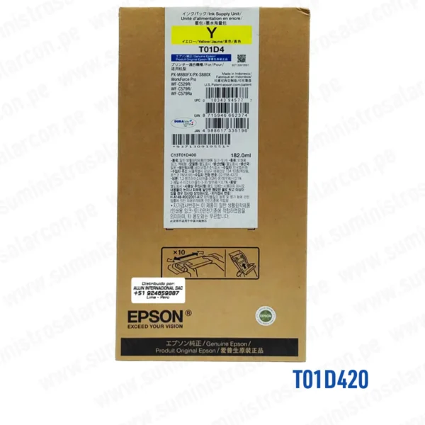 Bolsa de Tinta Epson T01D420 Yellow wf-c529