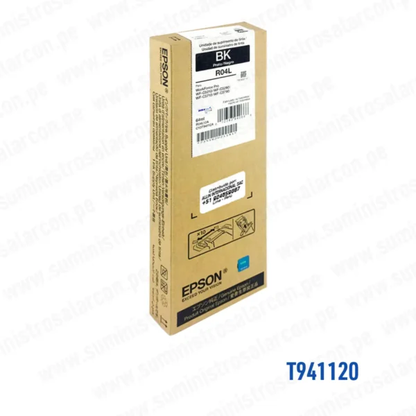 Bolsa de Tinta Epson T941 original Negro