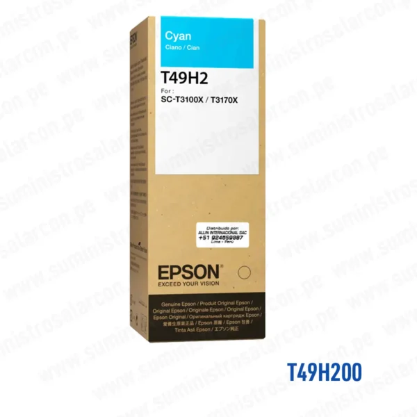 Botella Tinta Epson T49H200 Cyan