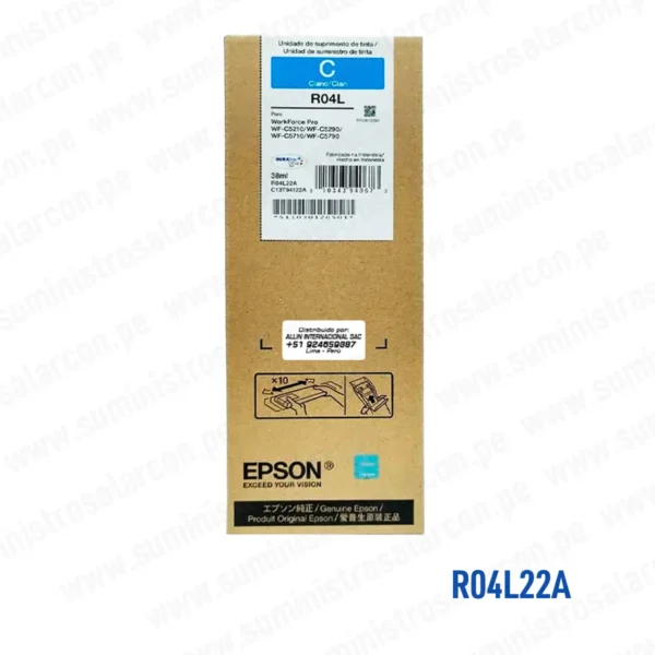 Cartucho Tinta Epson R04L22A T941220-AL Cyan 38ML
