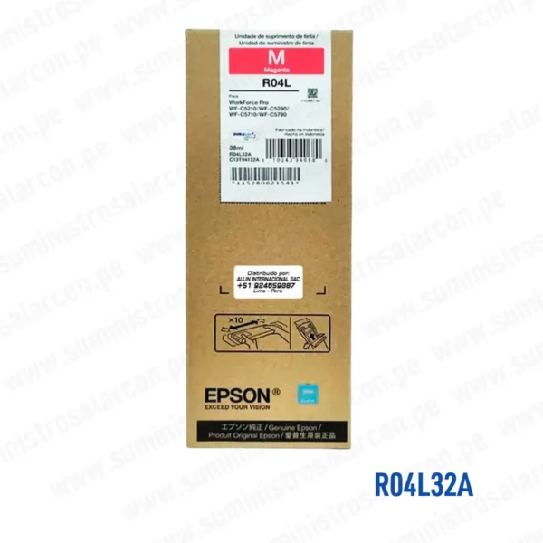 Cartucho Tinta Epson R04L32A T941320-AL Magenta 38ML