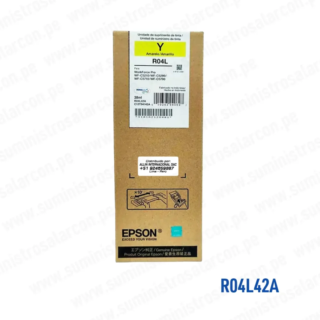 Cartucho Tinta Epson R04L42A T941420-AL Yellow 38ML
