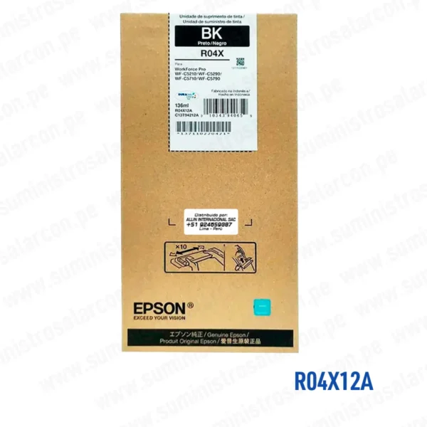 Cartucho Tinta Epson R04X12A T942120-AL Negro 136ML