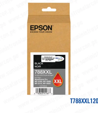 Cartucho Tinta Epson T788XXL120 788XXL Negro