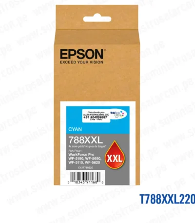 Cartucho Tinta Epson T788XXL220 788XXL Cyan