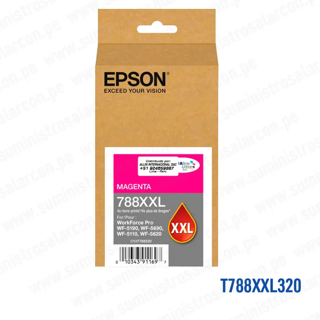 Cartucho Tinta Epson T788XXL320 788XXL Magenta