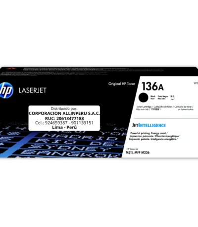 HP Toner W1360A (136A) LaserJet. M211 Black 1