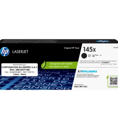 HP toner W1450X (145X) LaserJet. 3103 black rendimiento 3