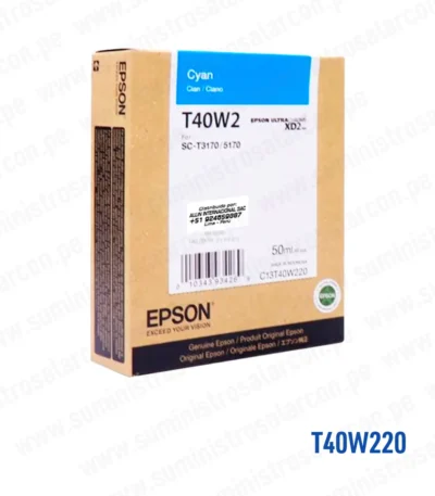 Tinta Epson T40W220 Cyan