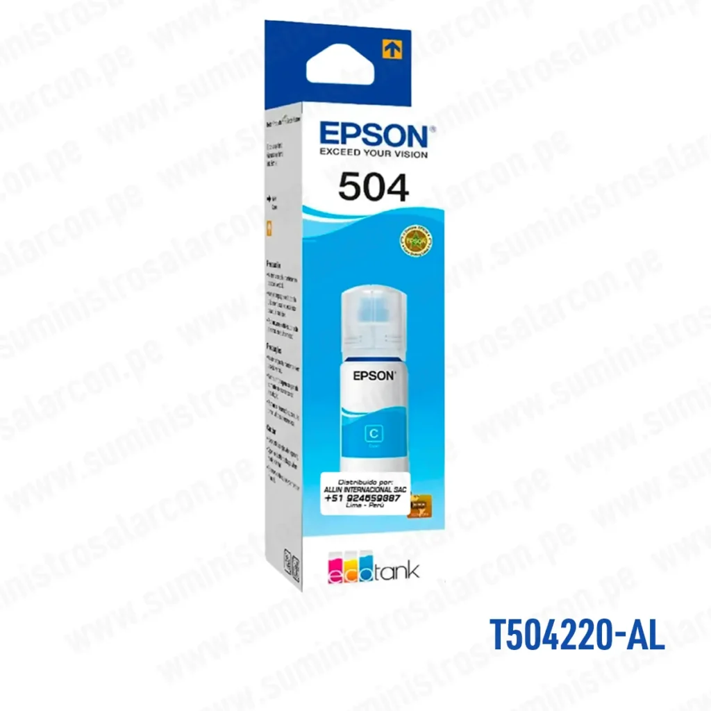 Tinta Epson T504220-AL Cyan