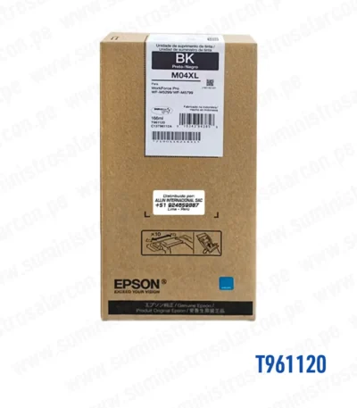 Tinta Epson T961120 Negro M04XL Epson WorkForce PRO WF-M5299 / WF-M5799