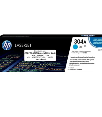 Toner HP CC531A 304A LaserJet. CP2025 Cyan 2.800 Páginas
