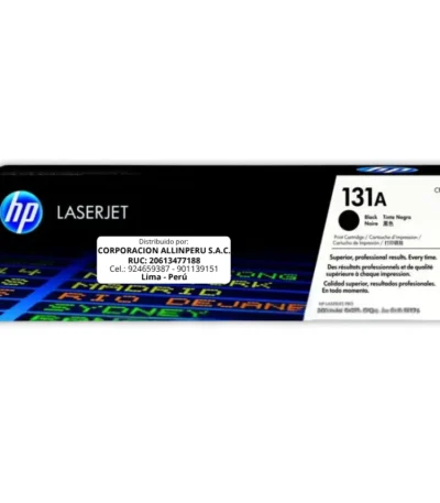 Toner HP CF210A 131A LaserJet M251 Negro  1.600 Páginas