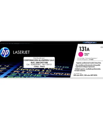 Toner HP CF213A 131A LaserJet M251 Magenta 1.600 Páginas