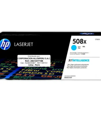 Toner HP CF361X 508X LaserJet M553 Cyan 9.500 Páginas