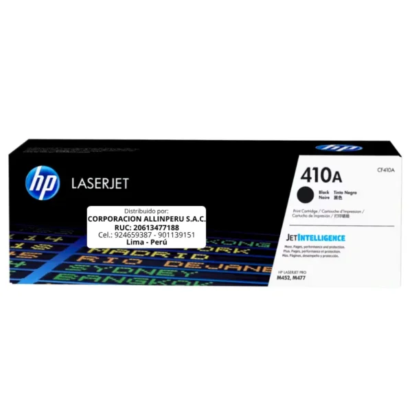 Toner HP CF410A 410A LaserJet M477 Negro 2.300 Páginas