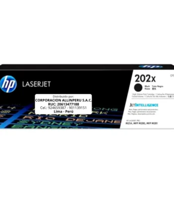 Toner HP CF500X 202X LaserJet. PRO M254 Negro 3.200 Páginas