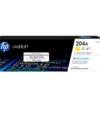 Toner HP CF512A 204A M154A Amarillo 900 Páginas