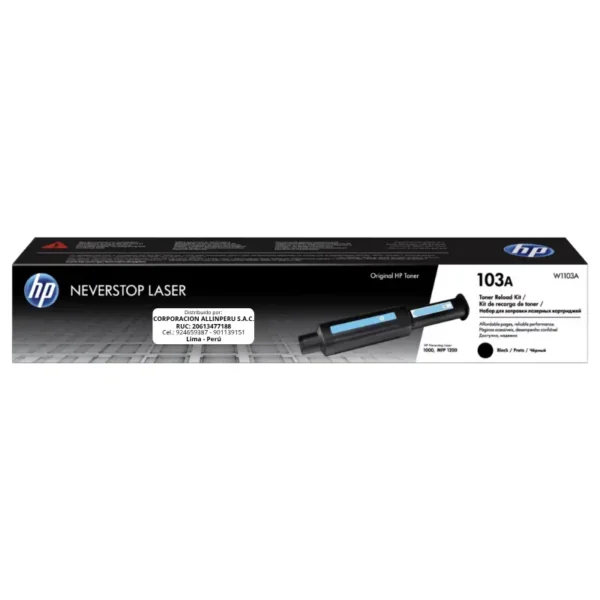Toner HP W1103A 103A HP NEVERSTOP L. 1200 Negro 2.500 Páginas