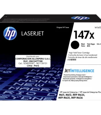 Toner HP W1470X 147X LaserJet. 107A BLACK 25