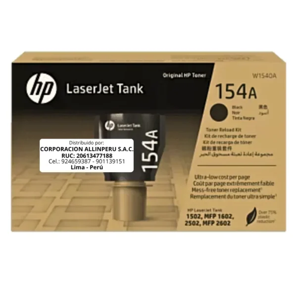 Toner HP W1540A (154A) LaserJet. 1502 BLACK 2