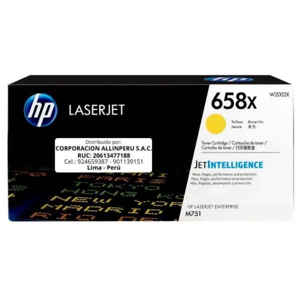 Toner HP W2002X (658X) LaserJet. M571 Amarillo 28