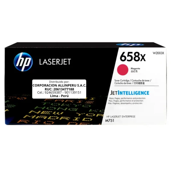 Toner HP W2003X (658X) LaserJet. M571 Magenta 28