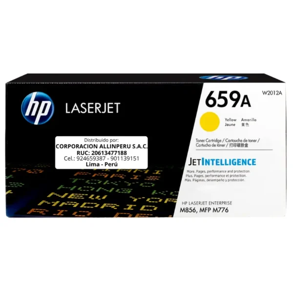 Toner HP W2012A (659A) LaserJet. M856 Amarillo 13
