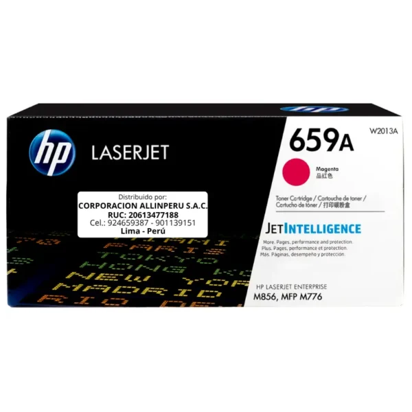 Toner HP W2013A (659A) LaserJet. M856 Magenta 13