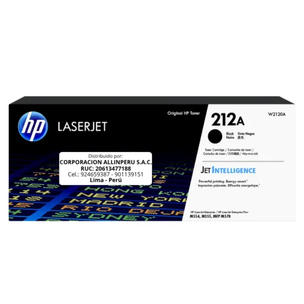 Toner HP W2120A 212A LaserJet. M555 BLACK 5