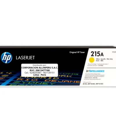 Toner HP W2312A 215A Amarillo M183FW 850 Páginas