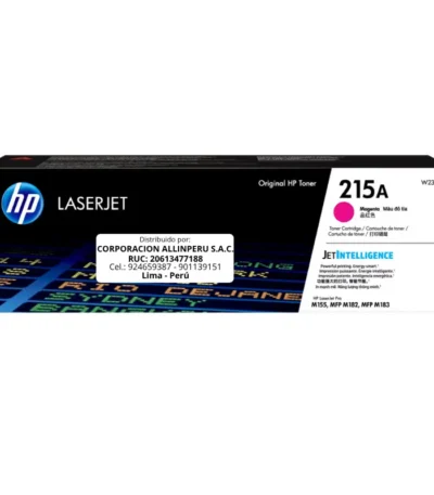 Toner HP W2313A 215A Magenta M183FW 850 Páginas