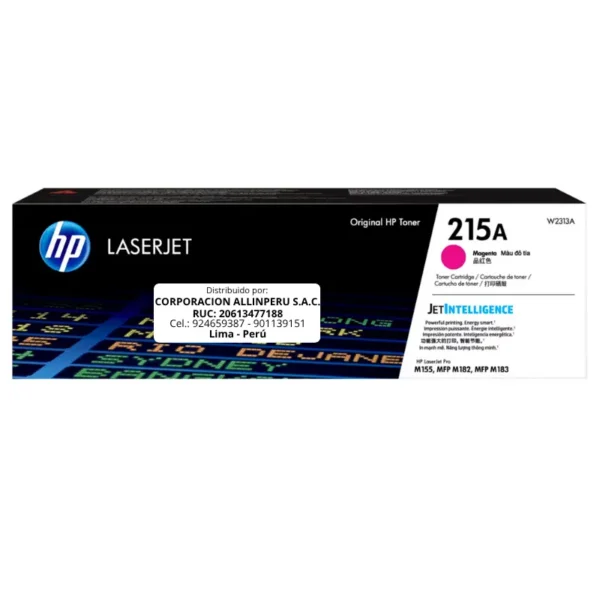 Toner HP W2313A 215A Magenta M183FW 850 Páginas