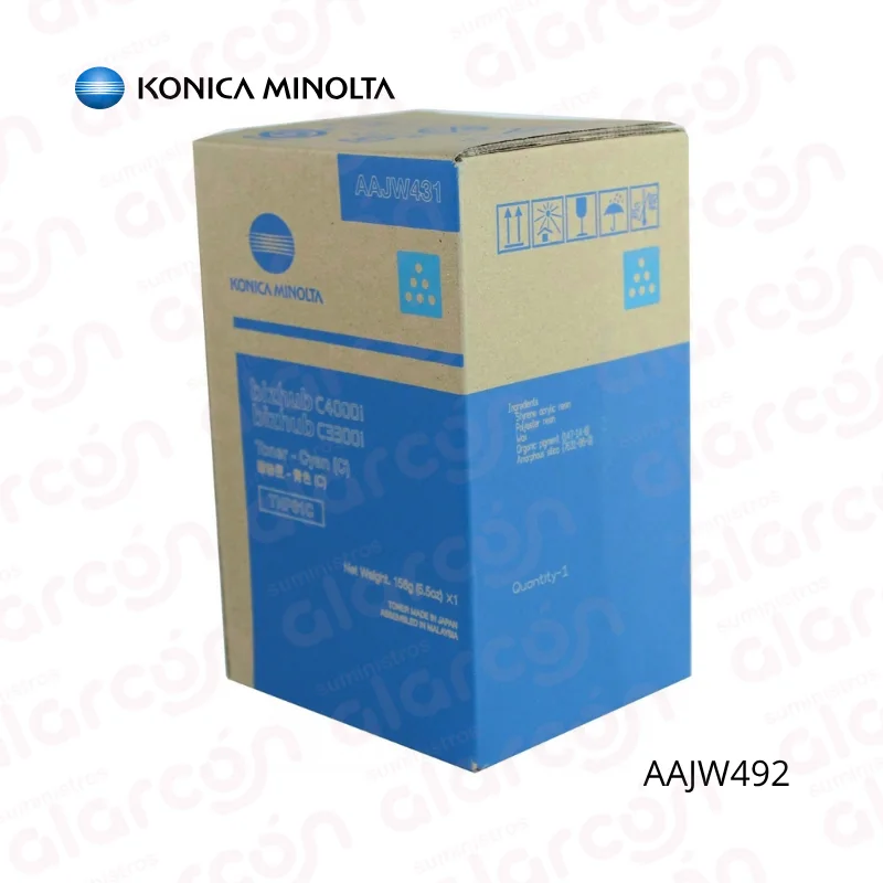 Toner Konica Minolta BizGub C-3320i (CYAN) TNP80C 220V/60HZ AAJW492
