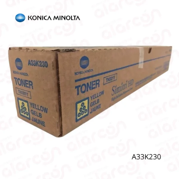 Tóner Konica Minolta TN-321Y original Yellow