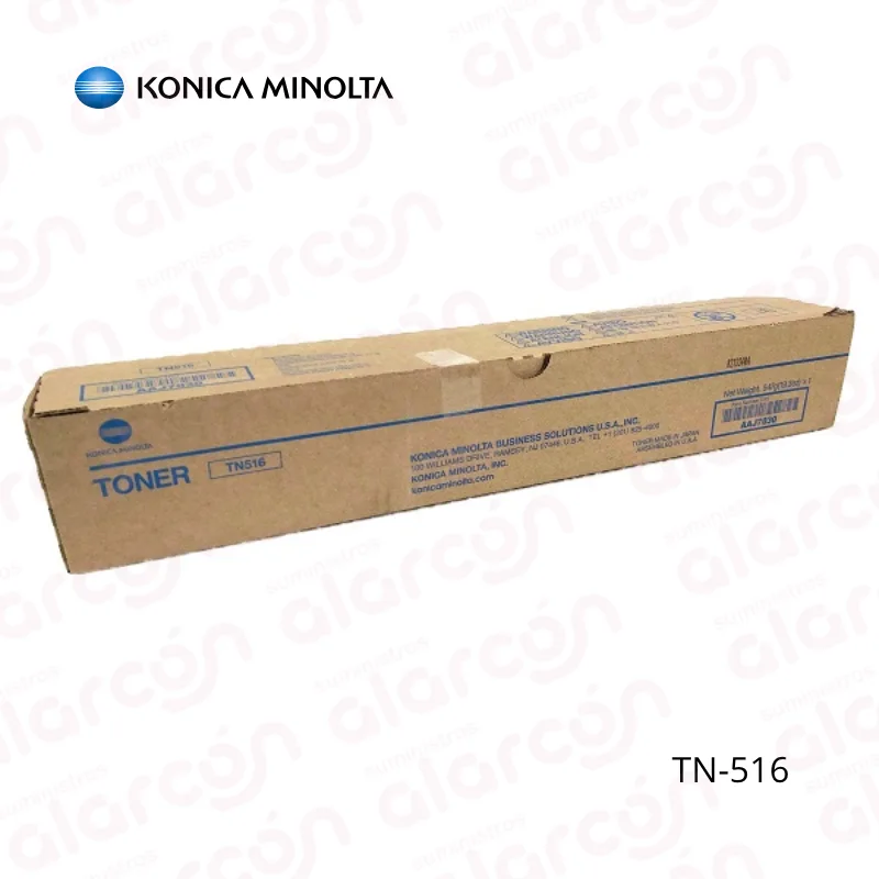 Toner Konica Minolta Tn-516 NEGRO BizGub 558E/658E Rendimiento 26.000 Paginas