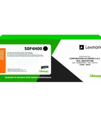 Toner Lexmark 50F4H00 Negro Original