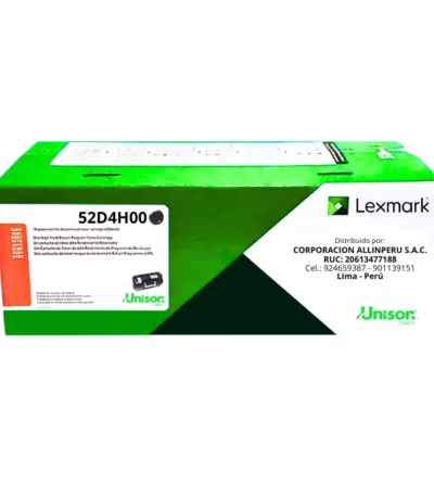 Toner Lexmark 52D4H00 Negro Original MS812de MS812dn - 25000 Páginas